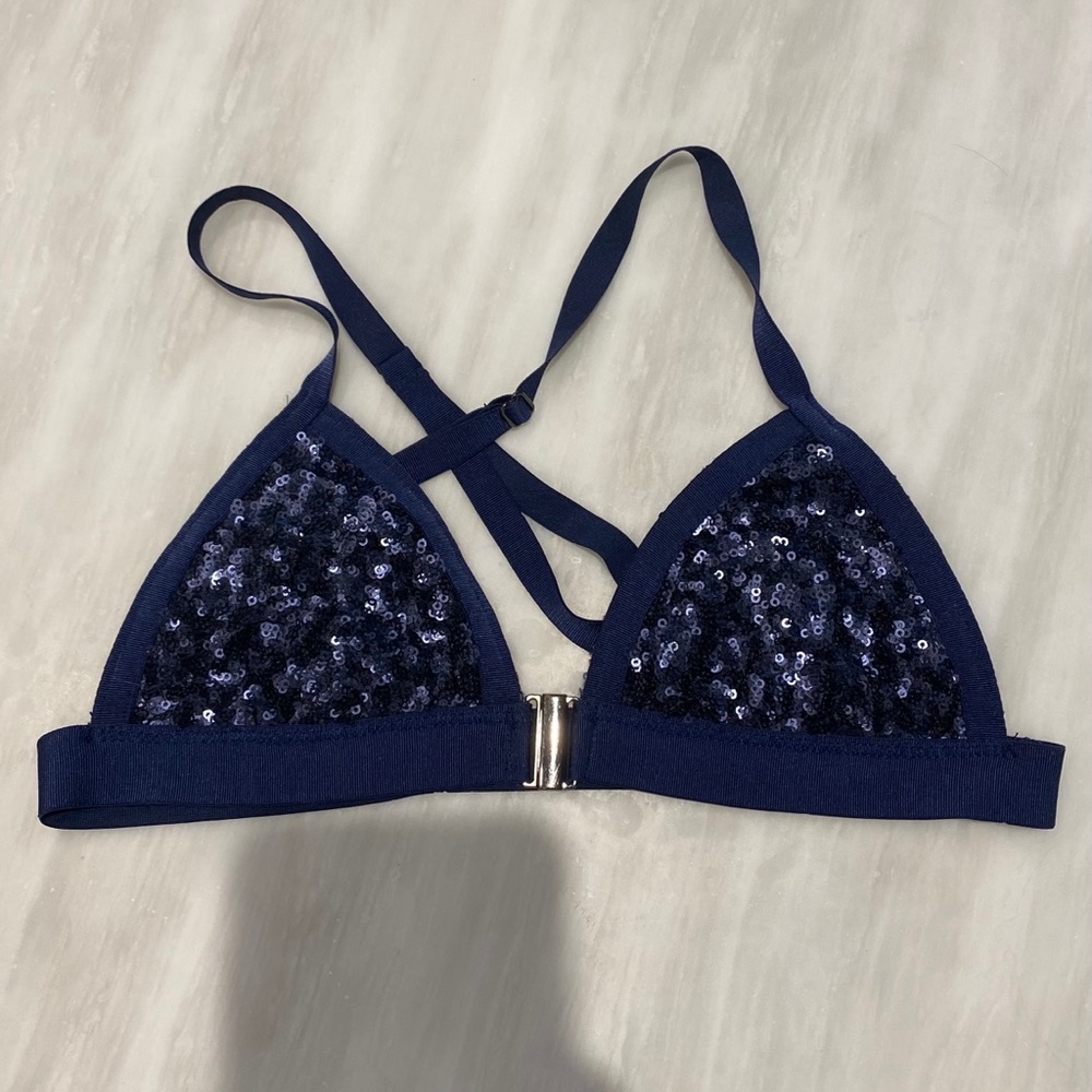 Planet Blue Bikini Top